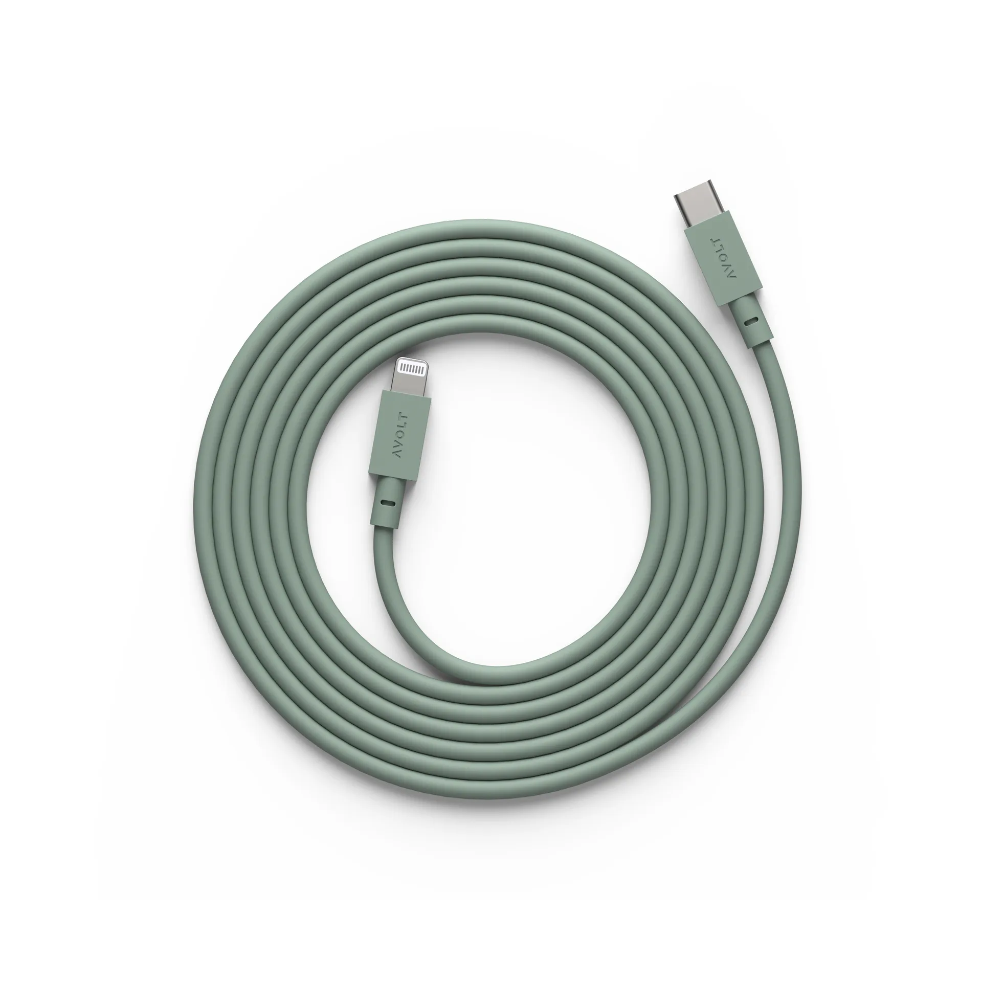 Cabo 1 USB C para cabo de carregamento Lightning 2m, Carvalho Verde Avolt