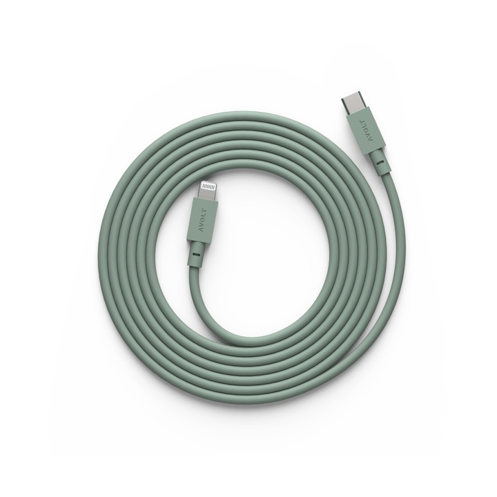 Cabo 1 USB C para cabo de carregamento Lightning 2m - Carvalho Verde - Avolt