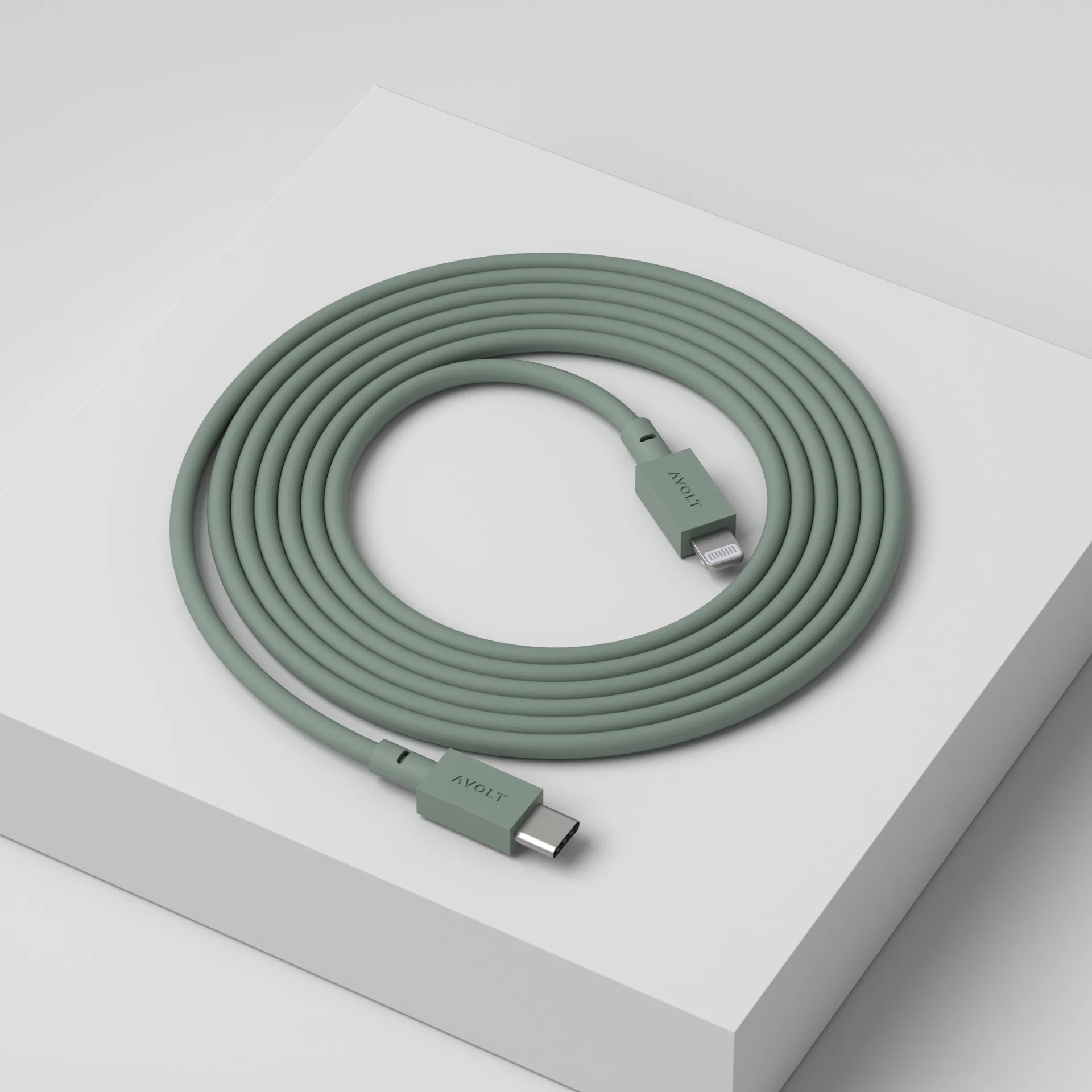 Cabo 1 USB C para cabo de carregamento Lightning 2m, Carvalho Verde Avolt
