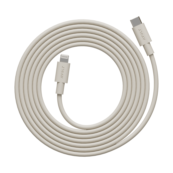 Cabo 1 USB C para cabo de carregamento Lightning 2m - Nomad Sand - Avolt