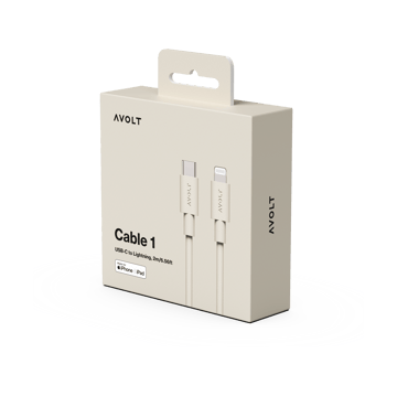 Cabo 1 USB C para cabo de carregamento Lightning 2m - Nomad Sand - Avolt
