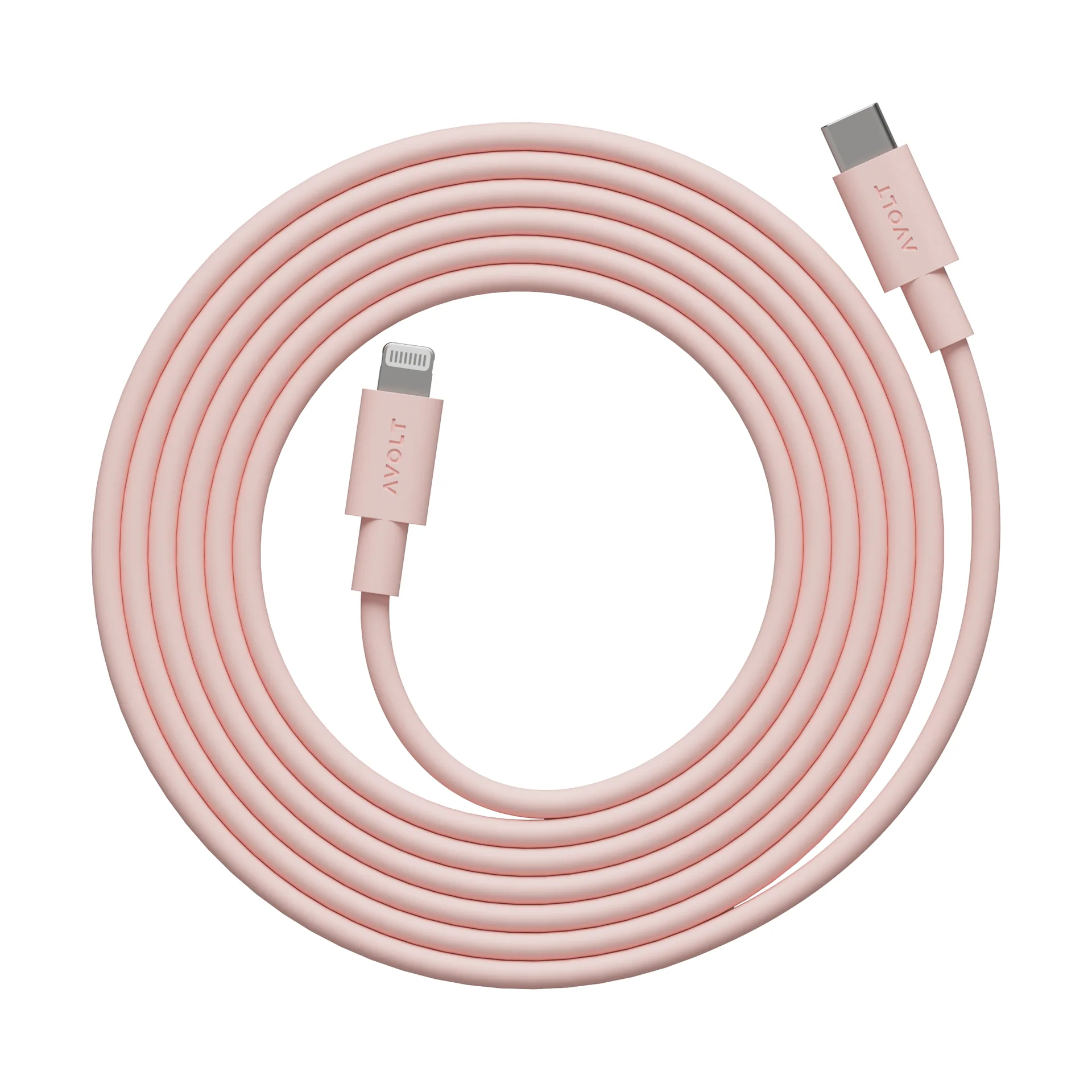 Cabo 1 USB C para cabo de carregamento Lightning 2m, Novo Rosa Avolt