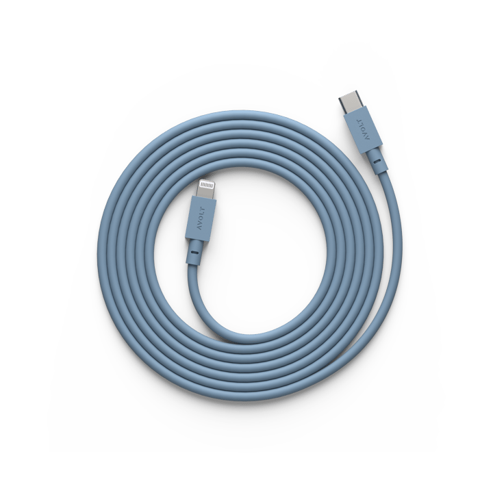 Cabo 1 USB C para cabo de carregamento Lightning 2m - Shark Blue - Avolt