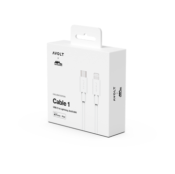 Cabo 1 USB C para cabo de carregamento Lightning 2m - White Martinelli Luce Edition - Avolt