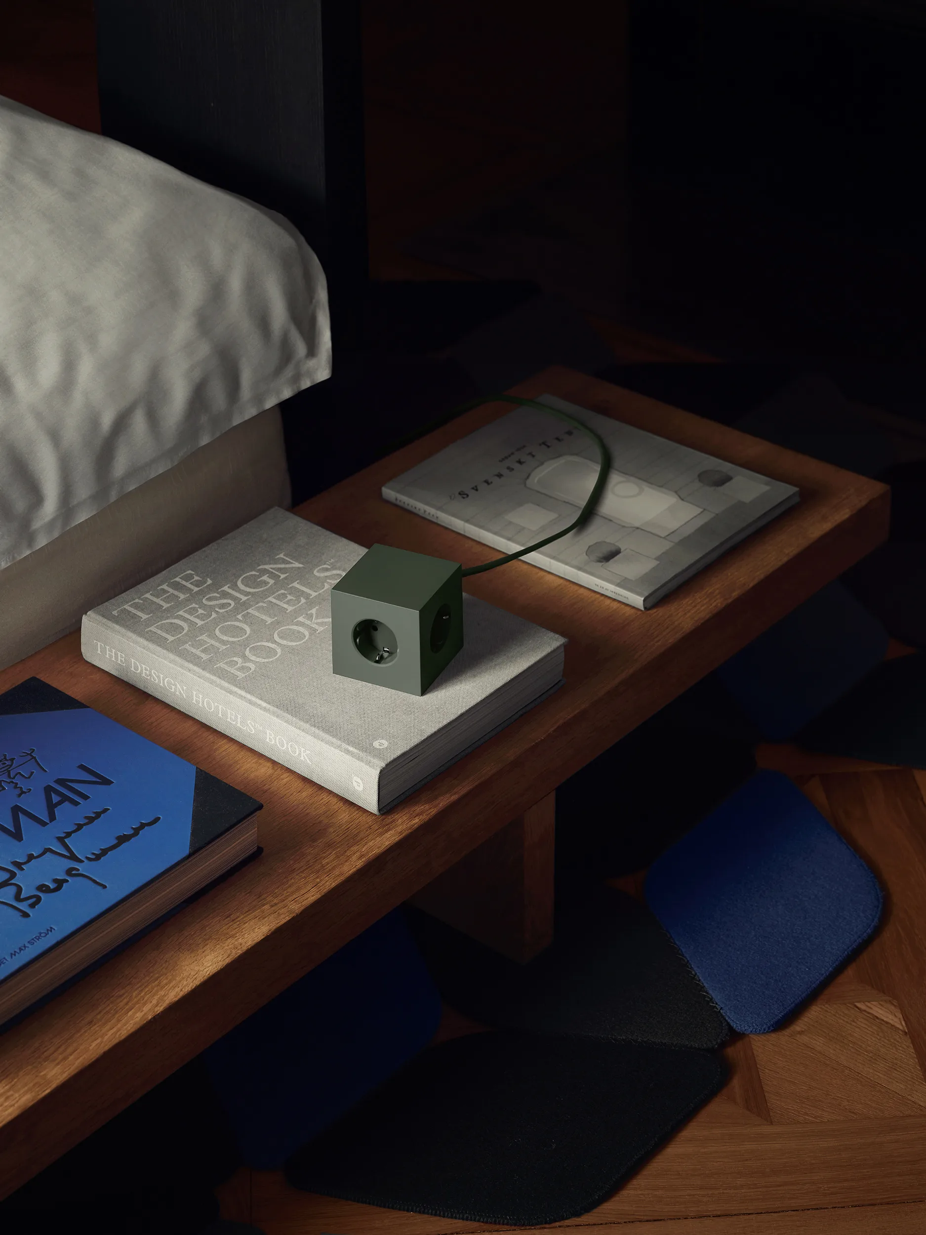 Square 1 tomada múltipla com USB-C 30W 3 m, Carvalho Verde Avolt