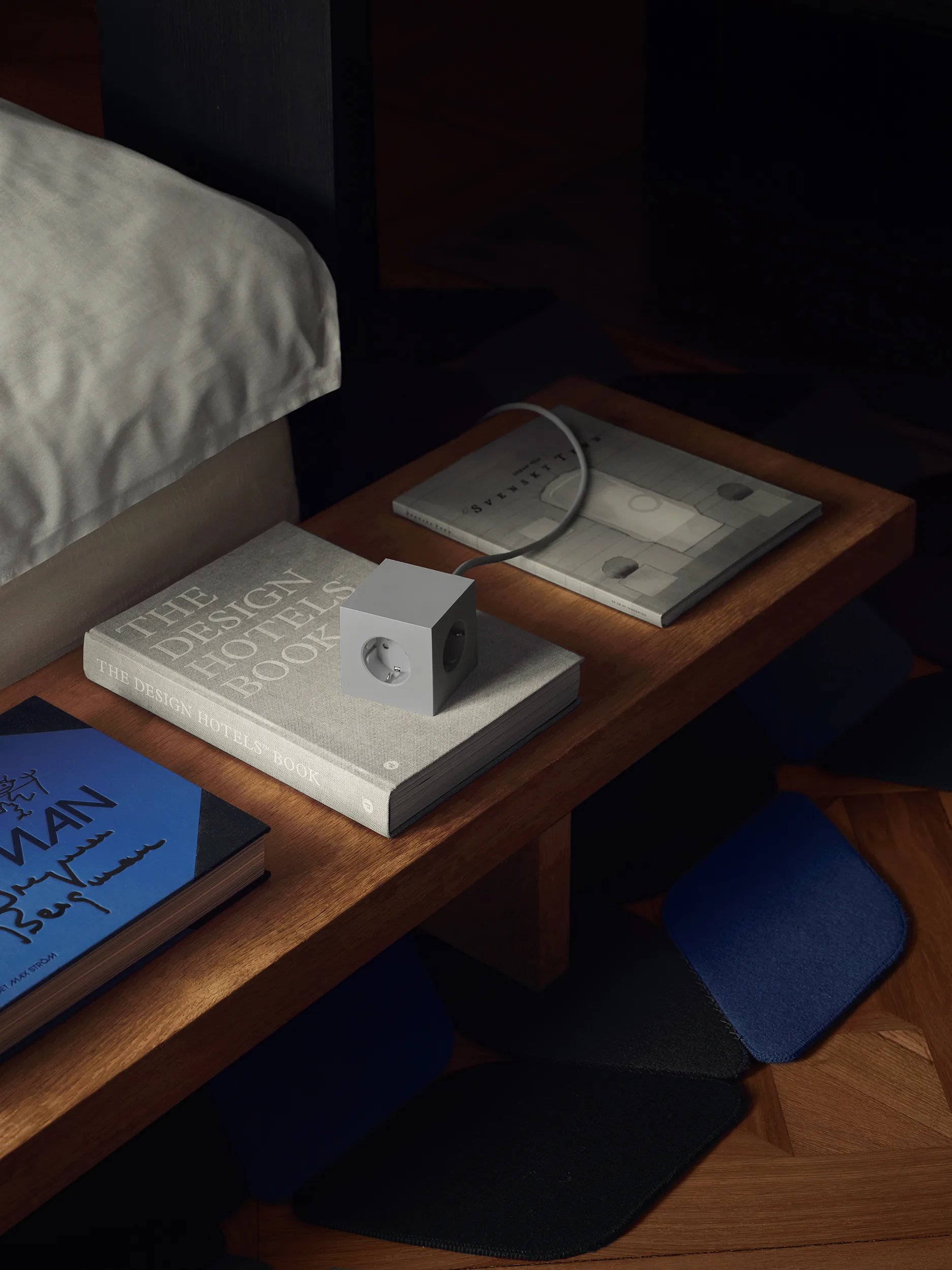 Square 1 tomada múltipla com USB-C 30W 3 m, Gotland Cinza Avolt