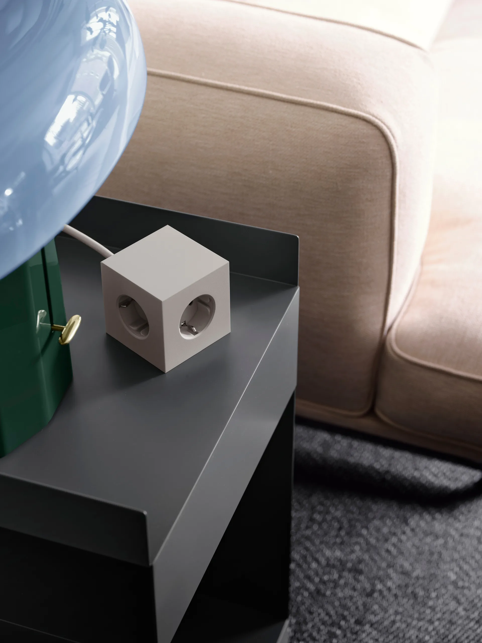 Square 1 tomada múltipla com USB-C 30W 3 m, Nomad Sand Avolt