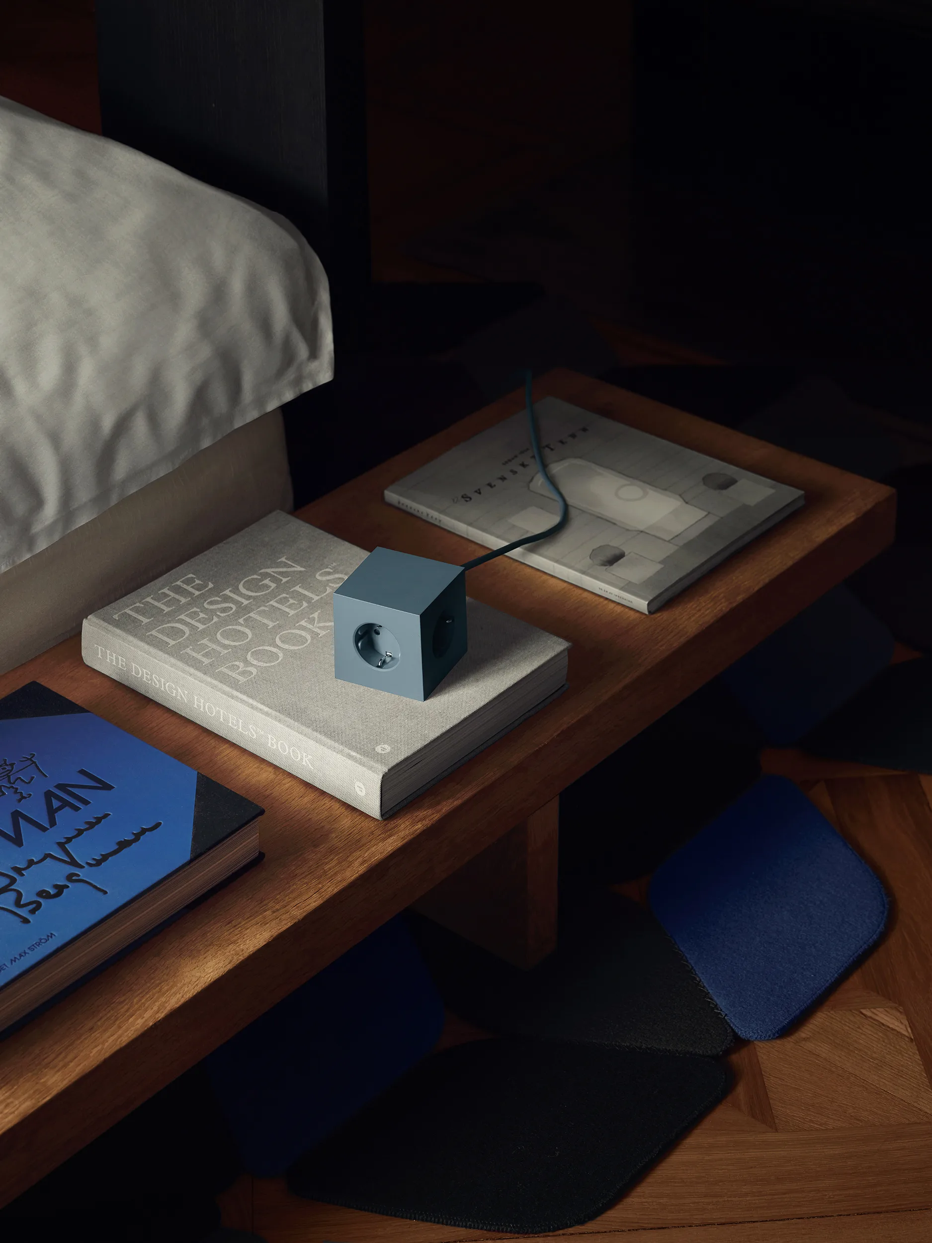 Square 1 tomada múltipla com USB-C 30W 3 m, Shark Blue Avolt