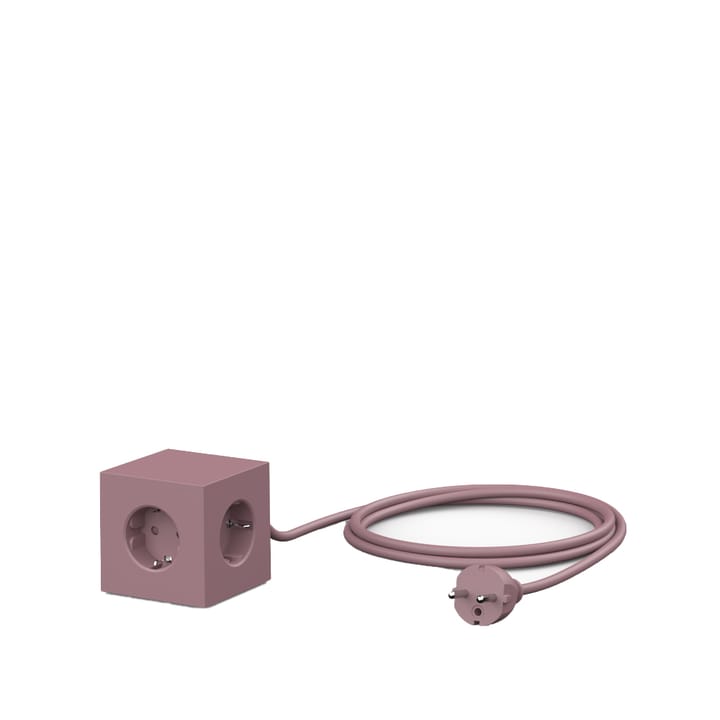 Square 1 tomada, Vermelho ferrugem Avolt