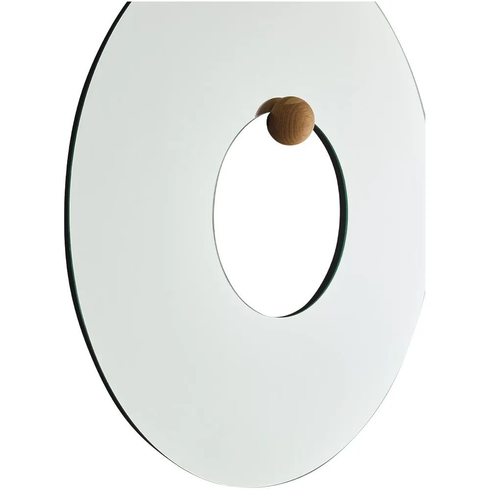 Castellum espelho de parede Ø80 cm, Claro-carvalho oleado AYTM