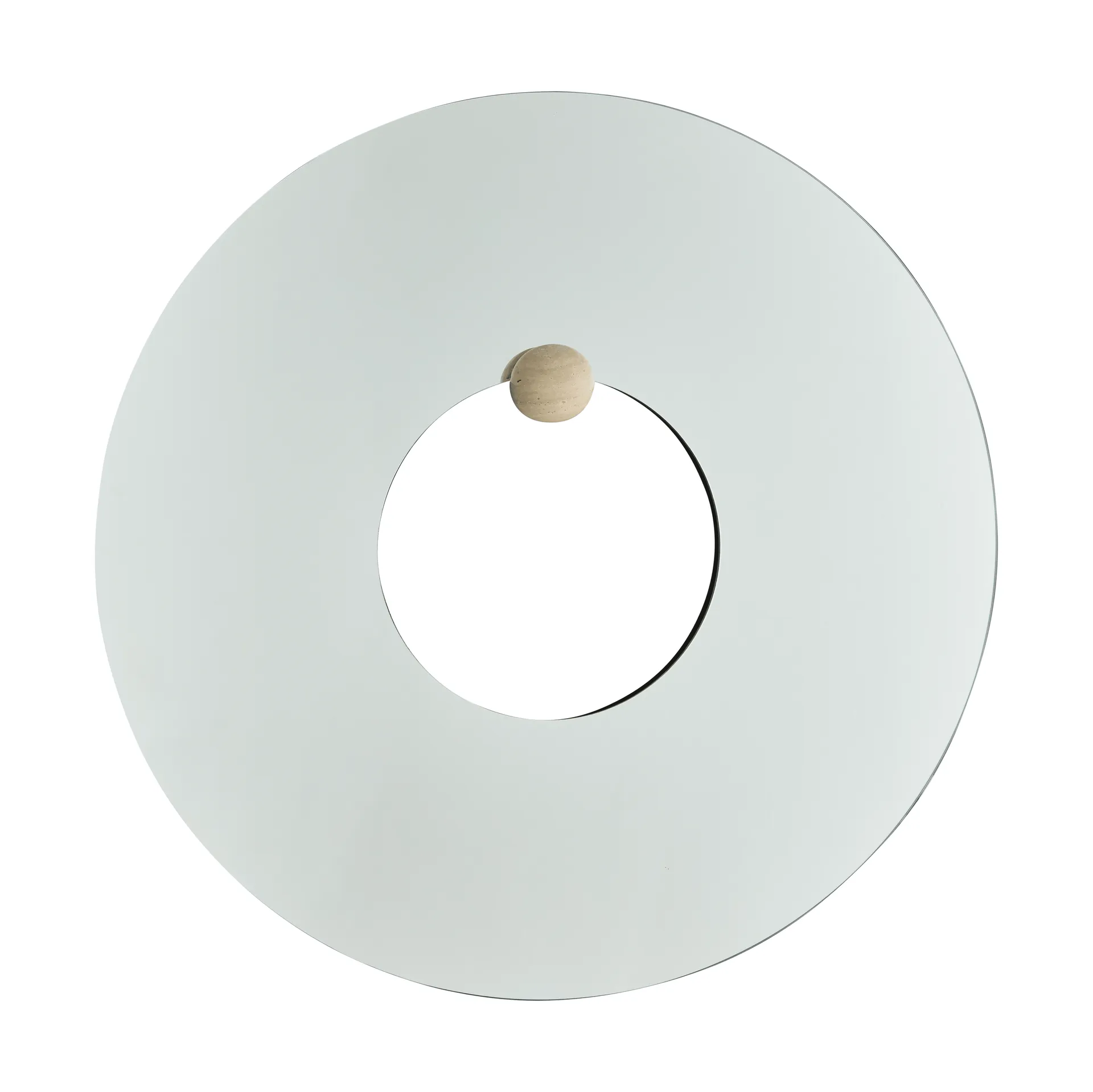 Castellum espelho de parede Ø80 cm, Claro-travertino AYTM