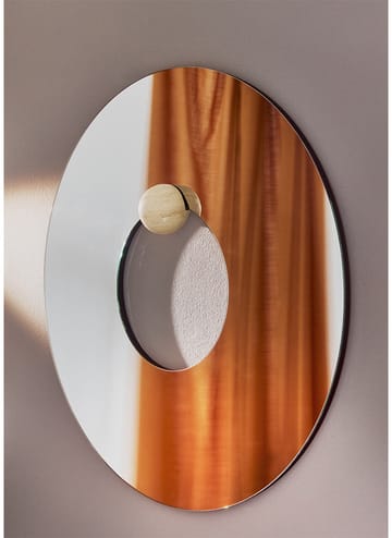 Castellum espelho de parede Ø80 cm - Claro-travertino - AYTM