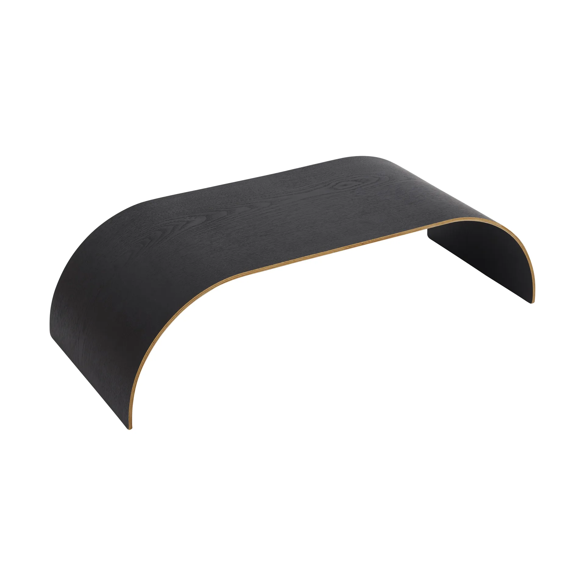Curva bandeja/painel superior para prateleira de parede 62,2 cm, Preto AYTM