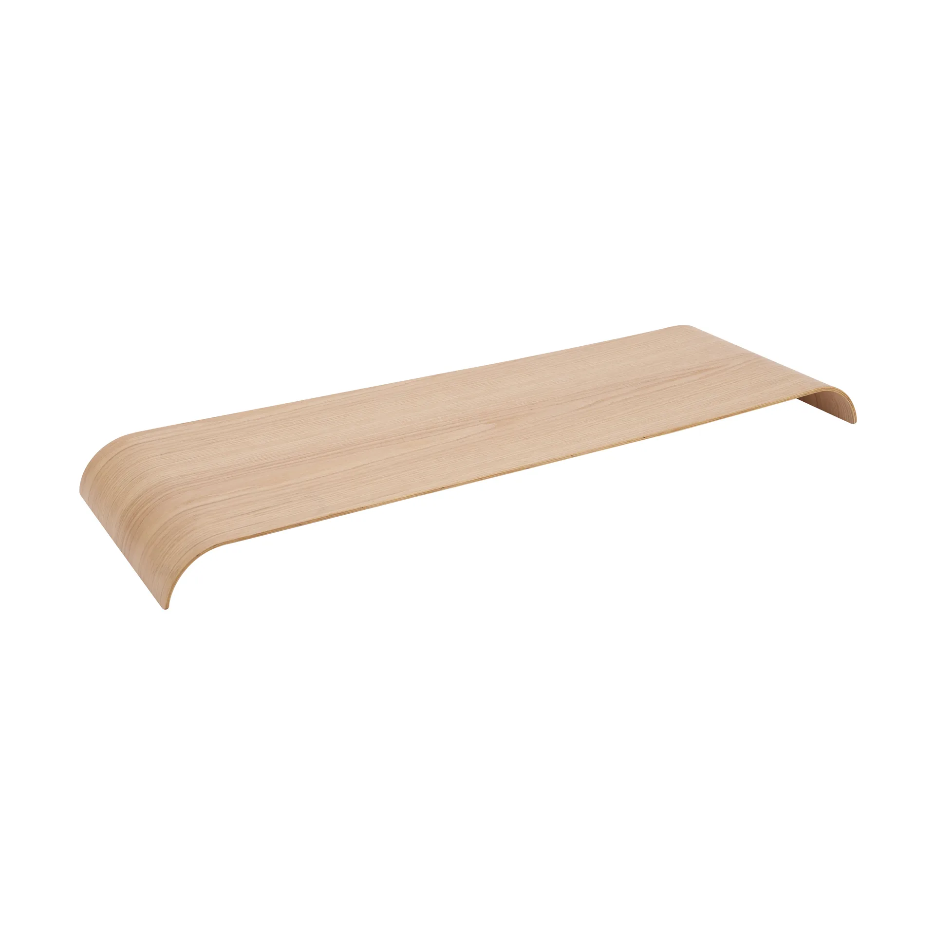 Curva bandeja/painel superior para prateleira de parede 80,4 cm, Carvalho AYTM