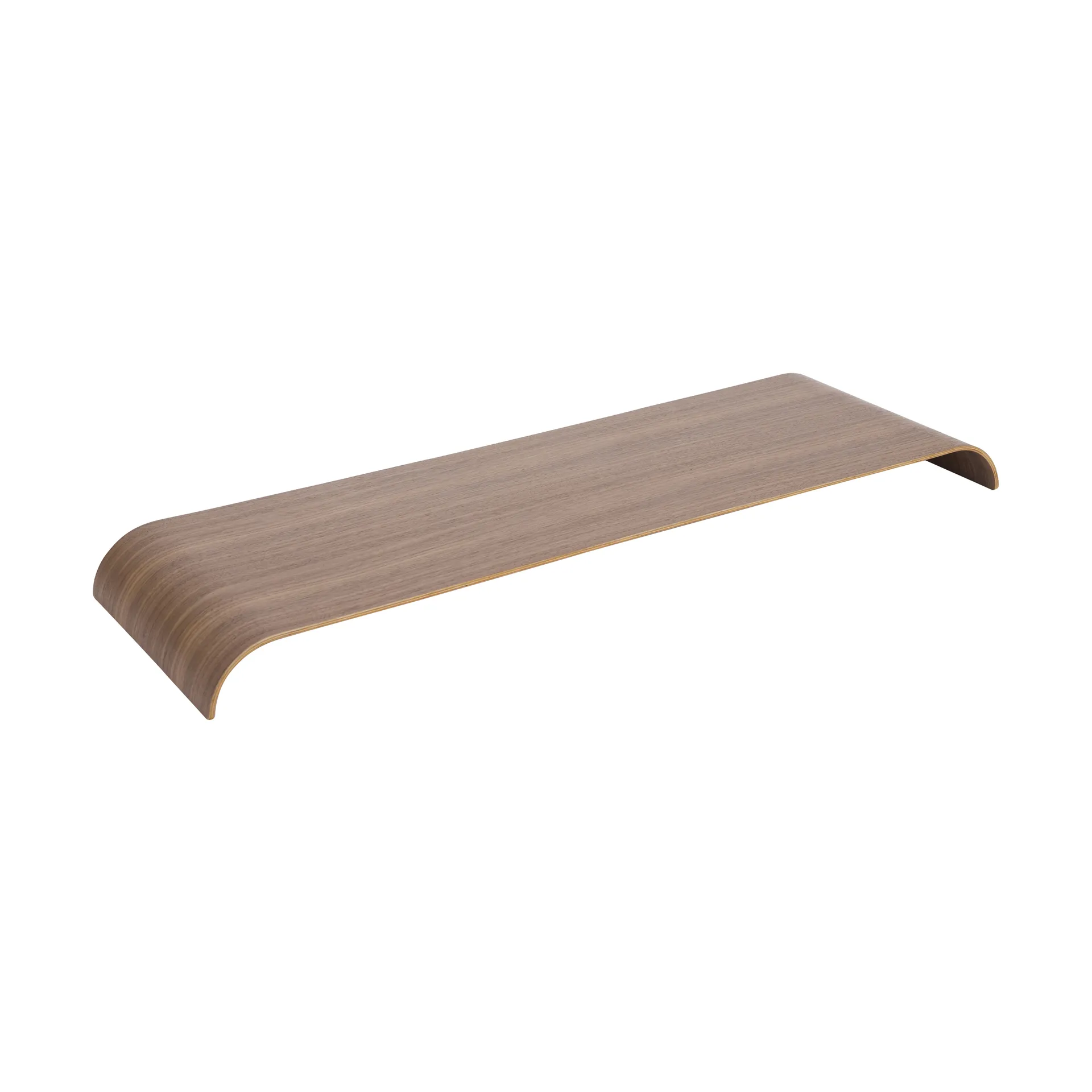 Curva bandeja/painel superior para prateleira de parede 80,4 cm, Noz AYTM