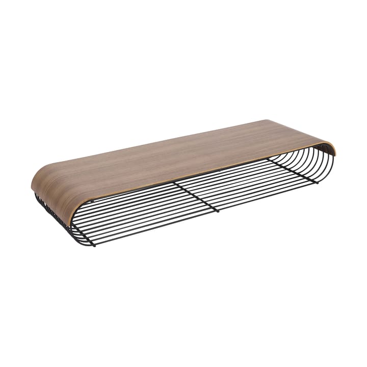 Curva bandeja/painel superior para prateleira de parede 80,4 cm, Noz AYTM