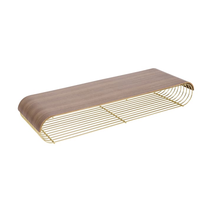Curva bandeja/painel superior para prateleira de parede 80,4 cm, Noz AYTM
