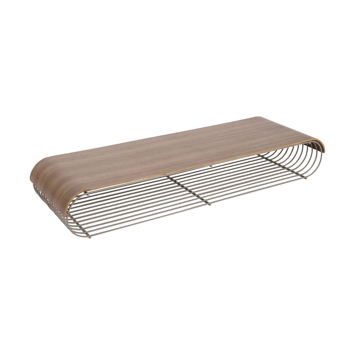 Curva bandeja/painel superior para prateleira de parede 80,4 cm, Noz AYTM