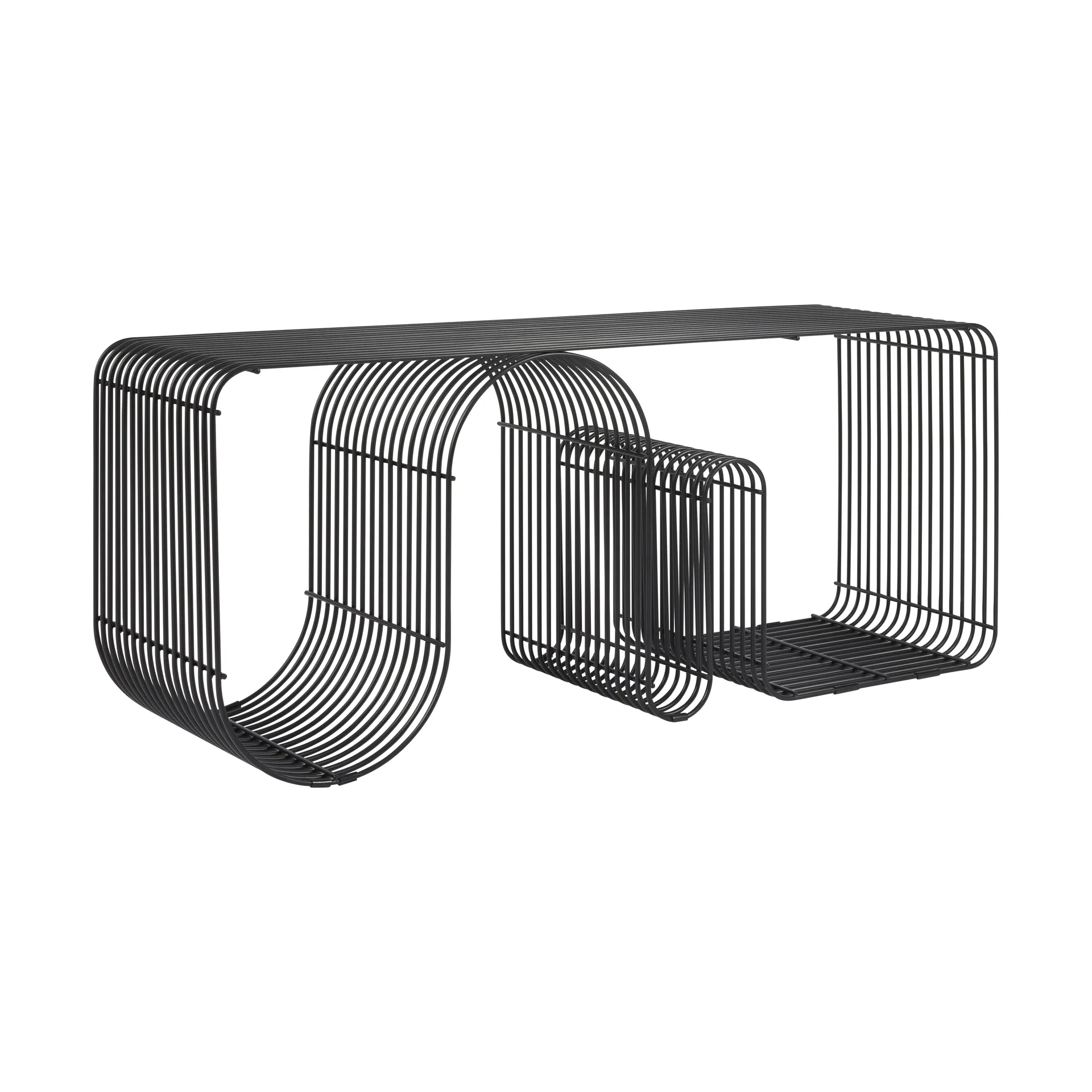 Curva banquinho 100 cm, Preto AYTM