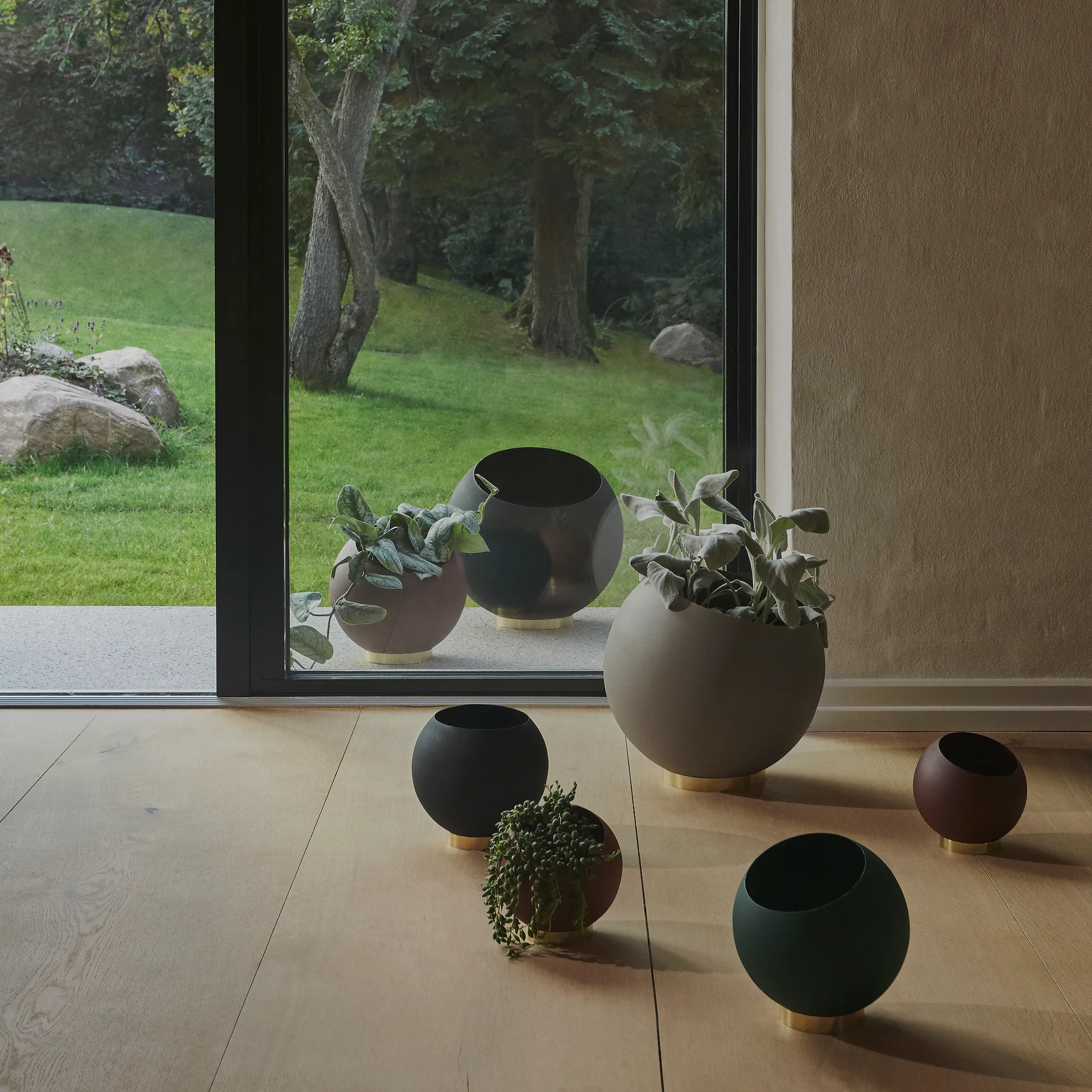 Globe vaso de flores Ø21 cm, Preto AYTM