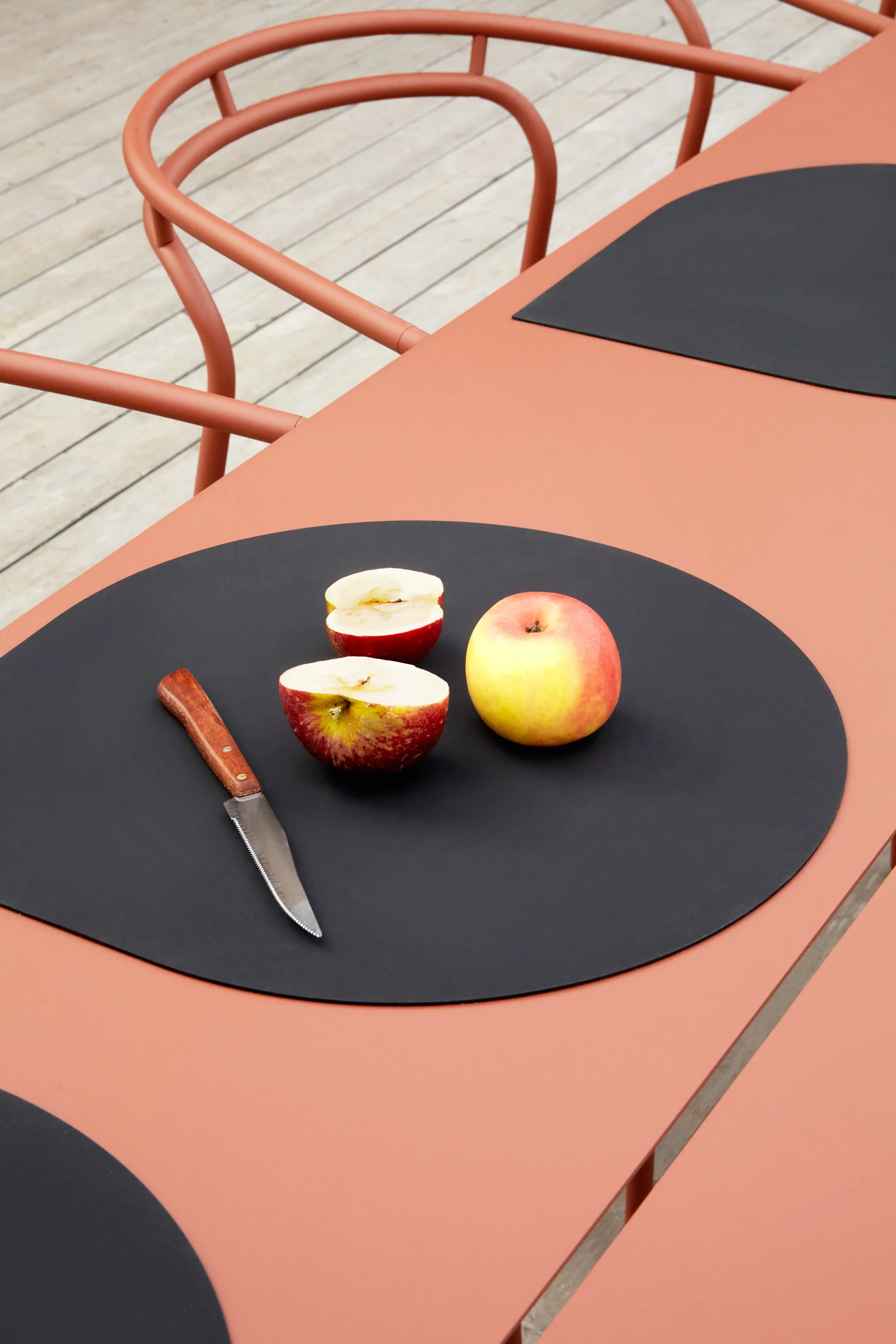 Individual de mesa Stoa, conjunto de 2, Preto AYTM