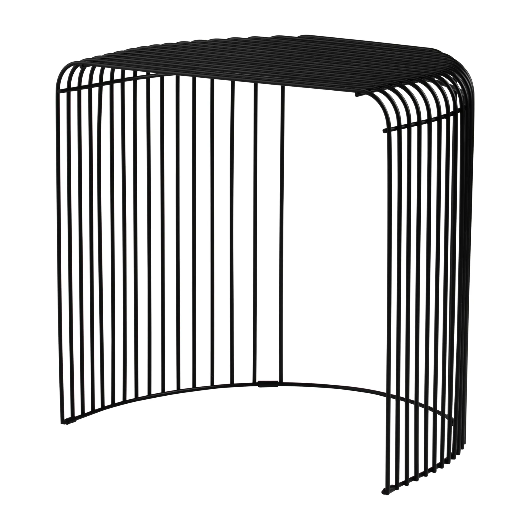 Mesa Curva 45 cm, Preto AYTM