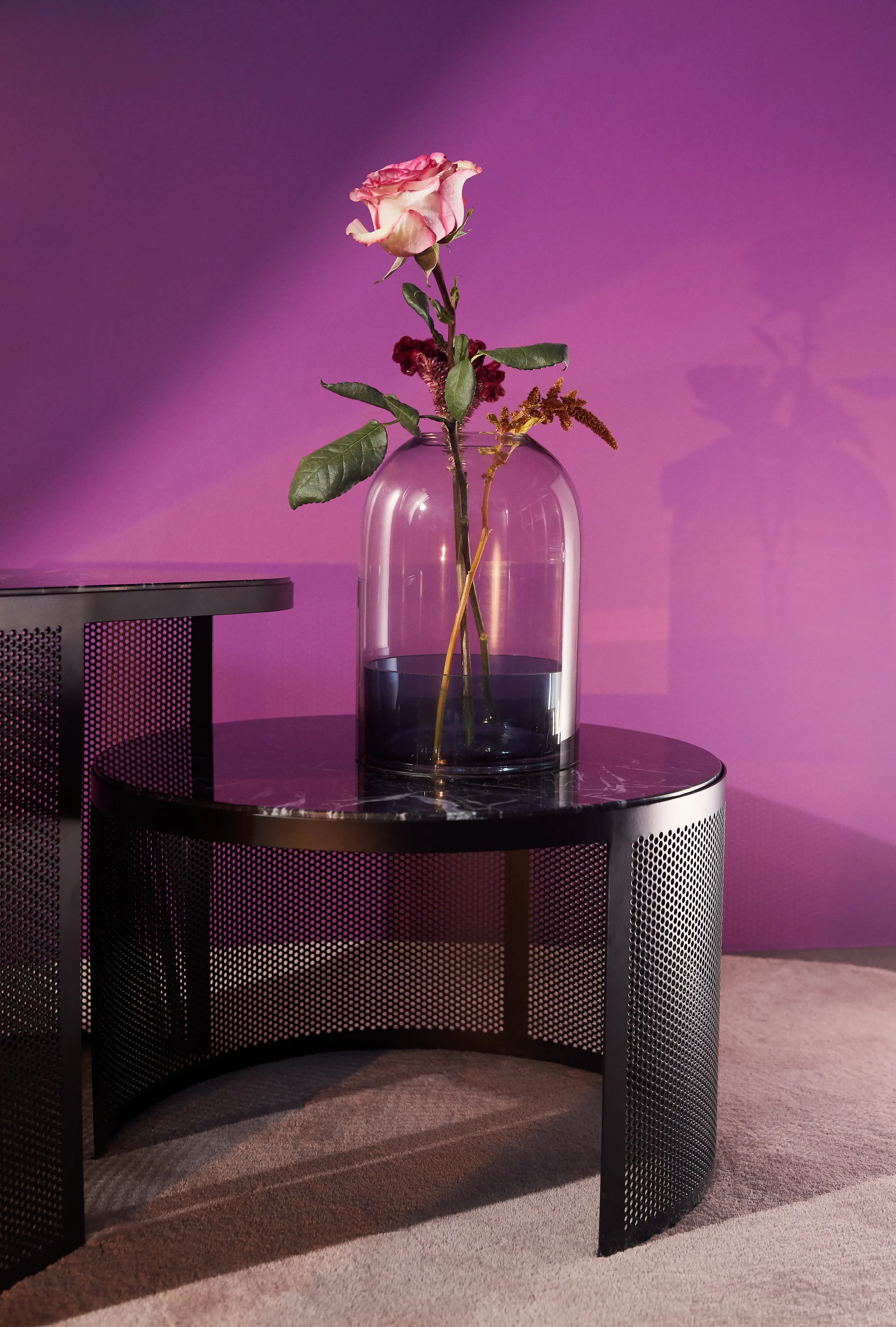 Porta-vela Tota, preto-azul marinho AYTM