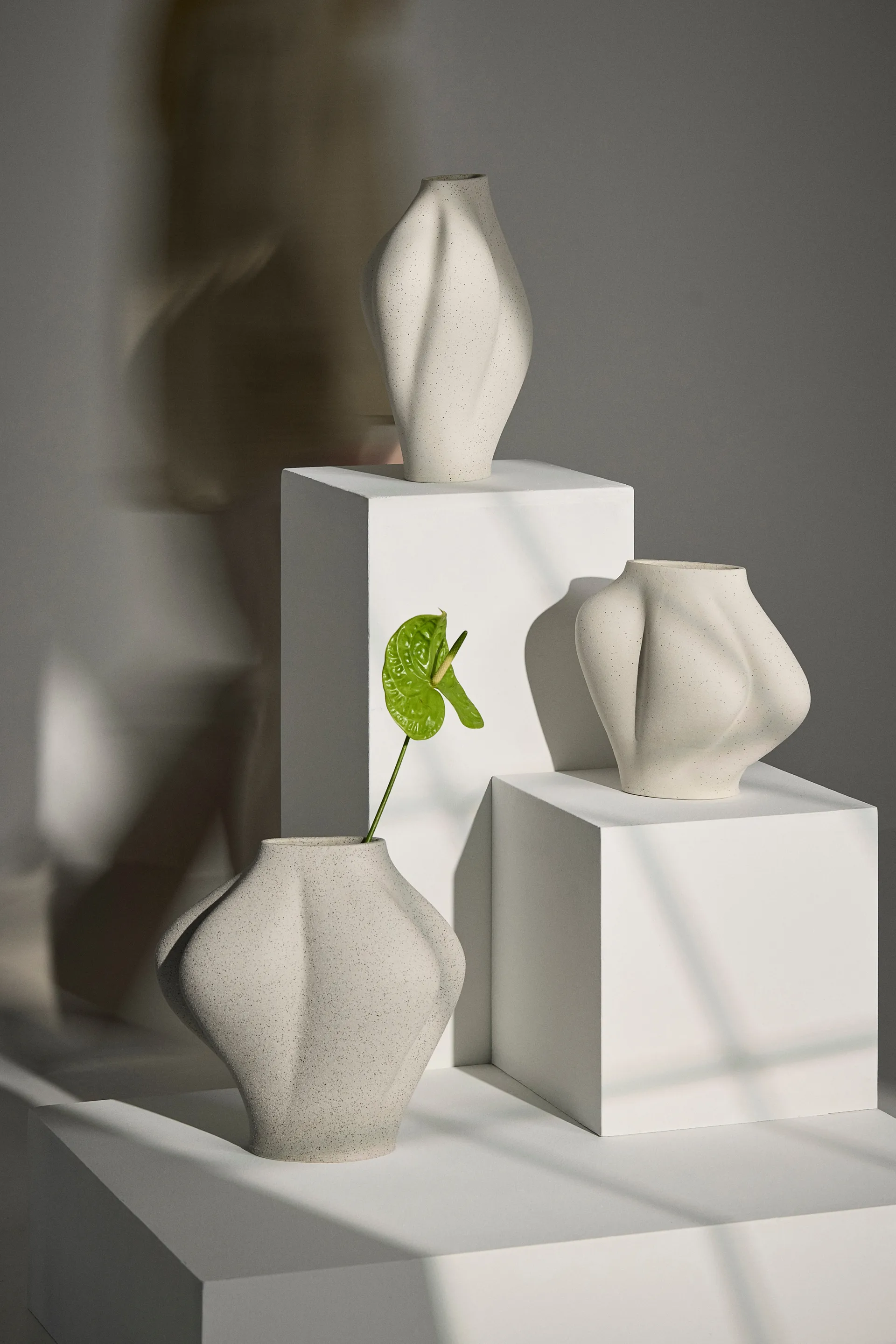 Saltare vaso, Cream, Ø15x25 cm AYTM