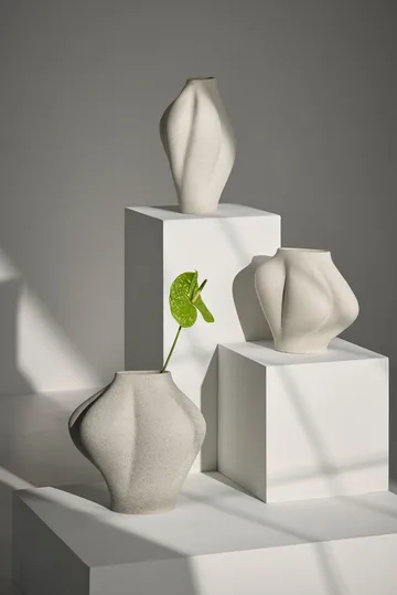 Saltare vaso - Cream, Ø17x35 cm - AYTM