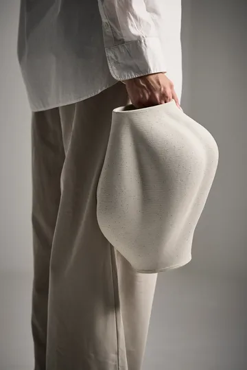 Saltare vaso - Cream, Ø17x35 cm - AYTM