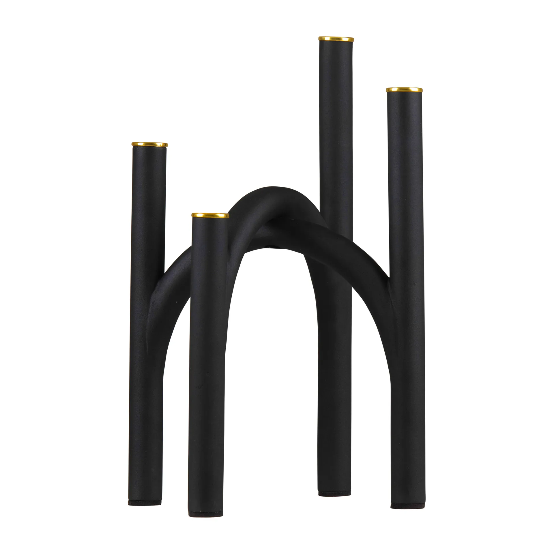 Suporte de velas Angui 34 cm, Preto-dourado AYTM