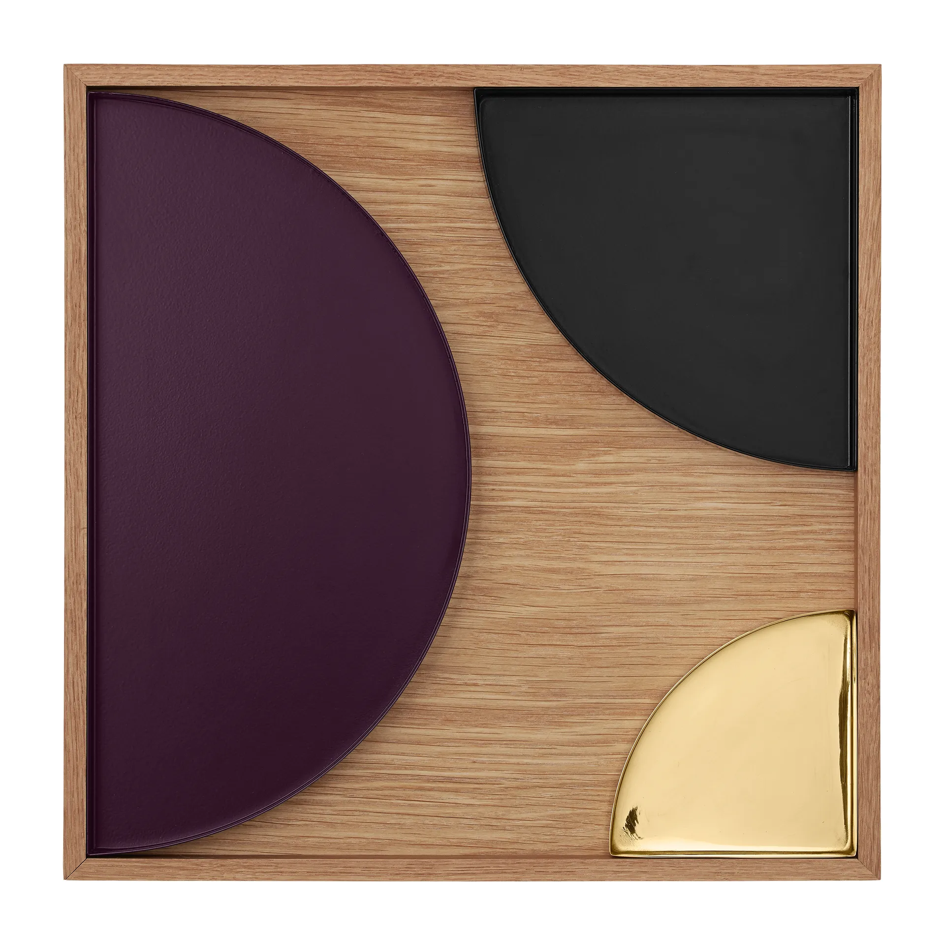 Tabuleiro quadrado em carvalho Unity, Grande AYTM