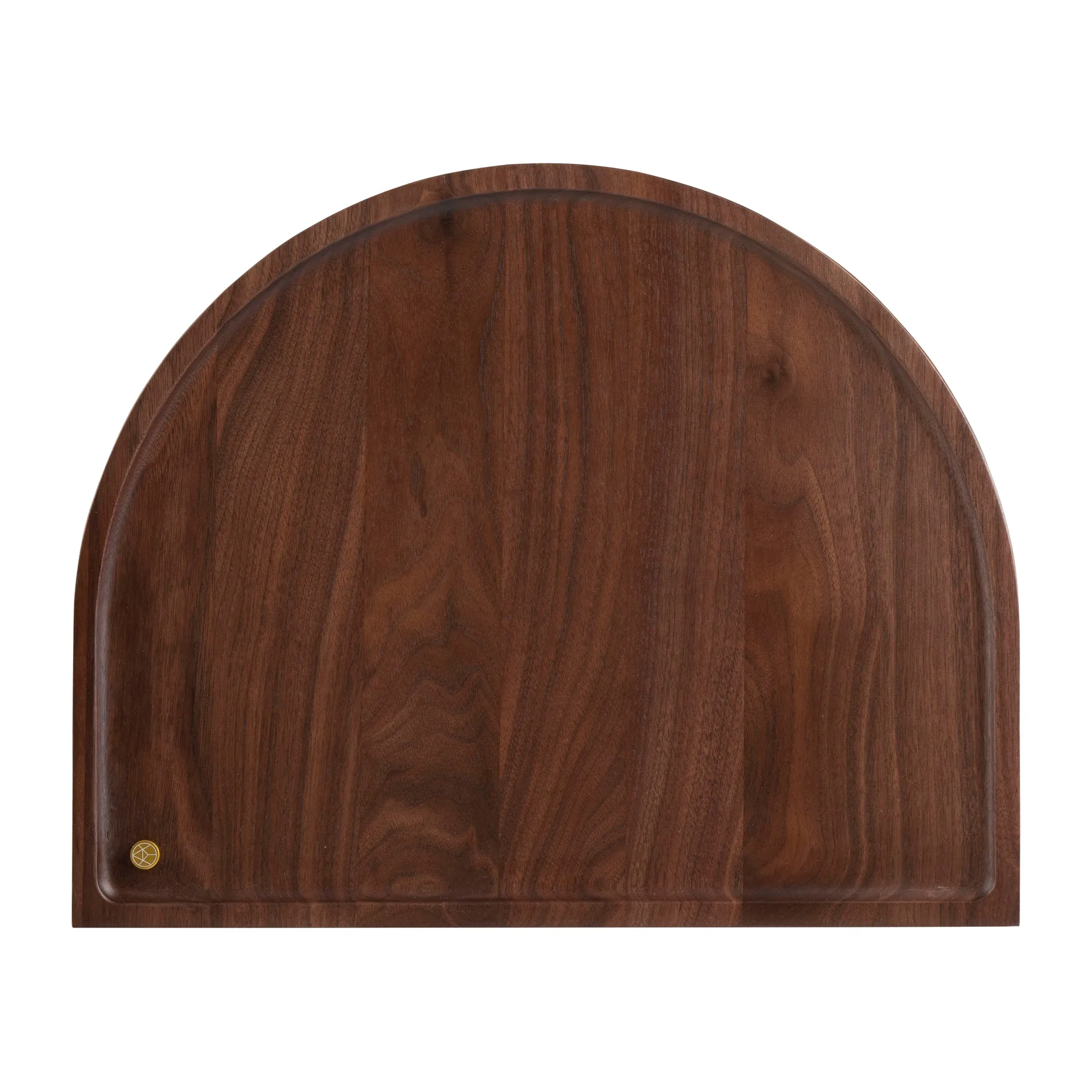 Tabuleiro Sessio rundad 32x40 cm, Walnut AYTM