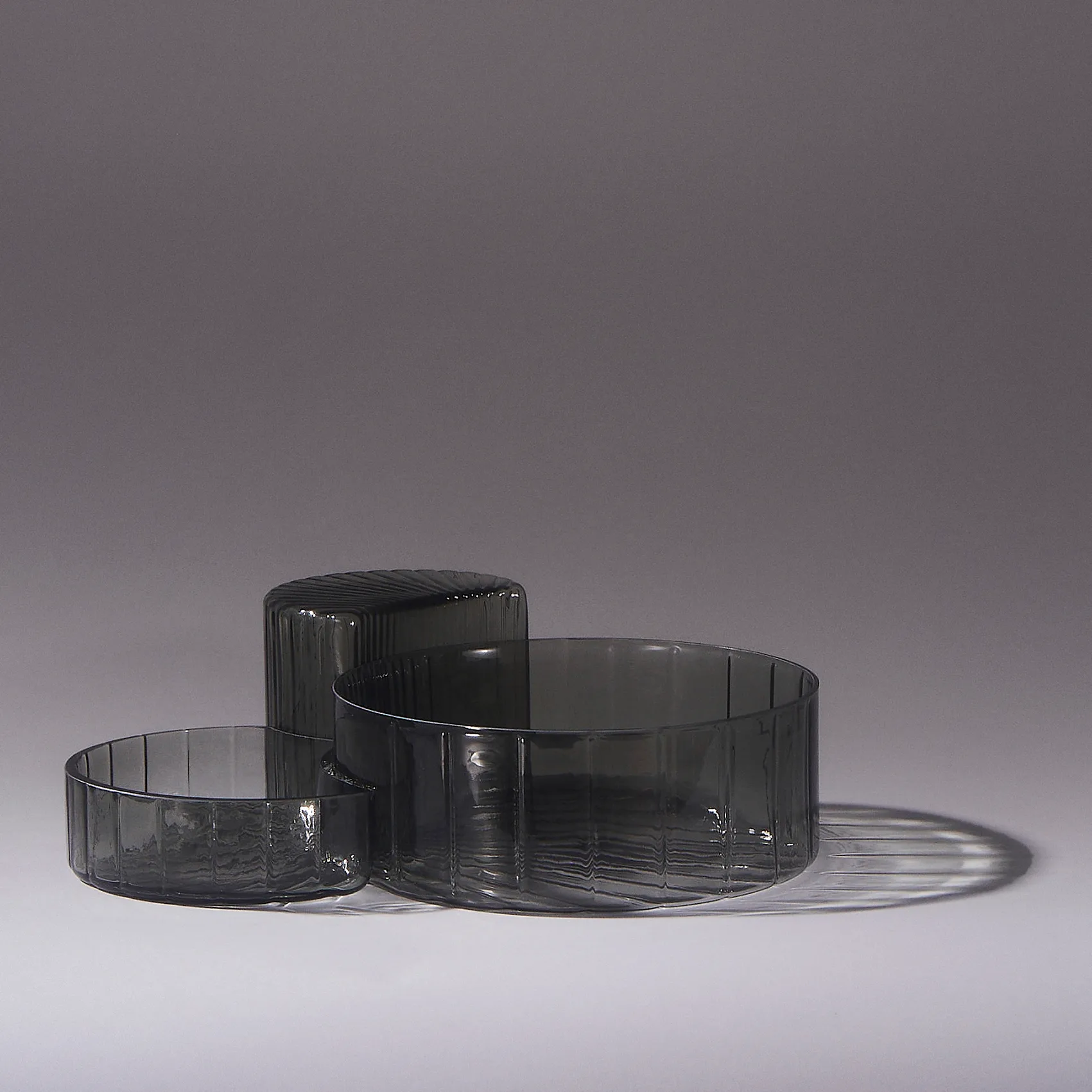 Tigela Concha, 3 un., preto AYTM