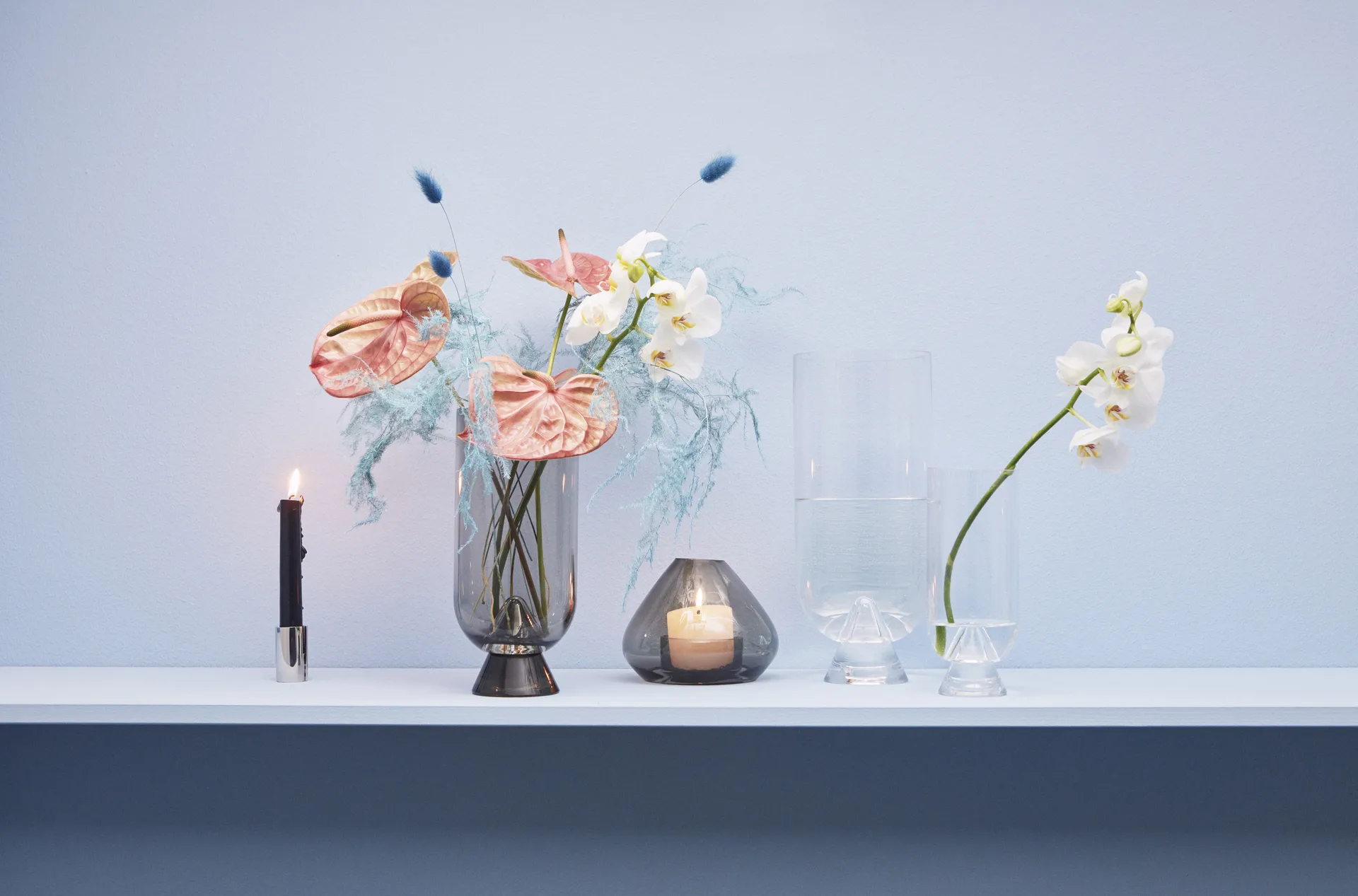 Uno Vaso lanterna 12 cm, Preto AYTM