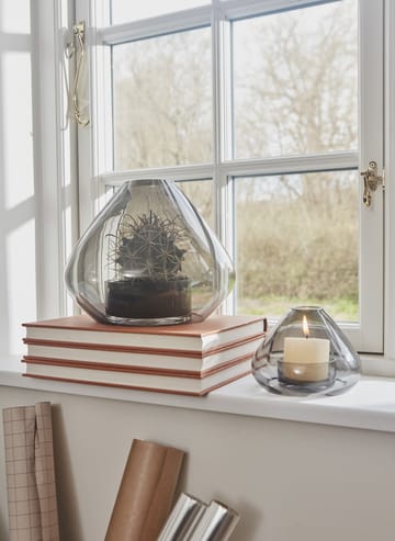 Uno Vaso lanterna 21 cm - Preto - AYTM