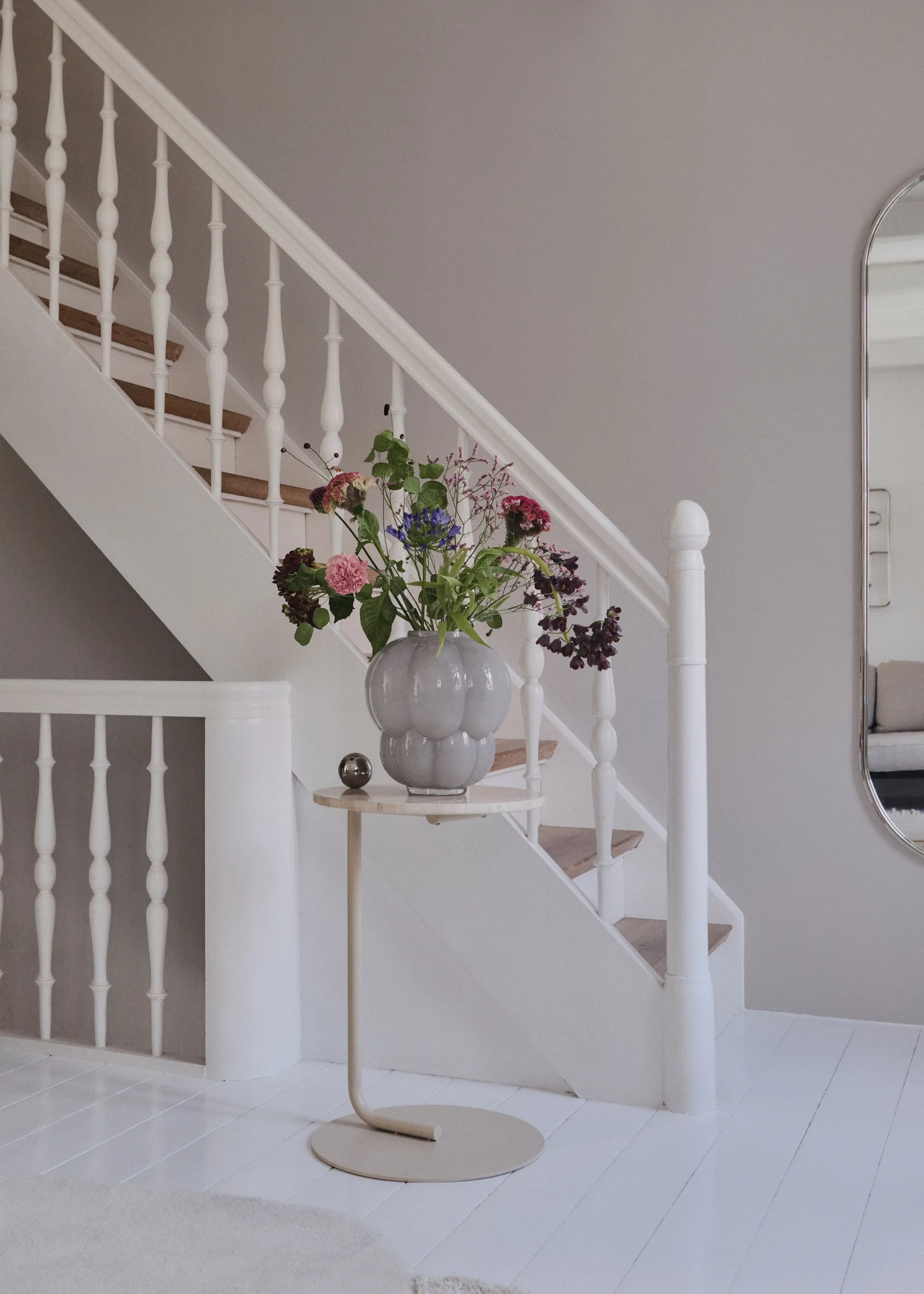 Uva vaso 35 cm, Cinza claro AYTM