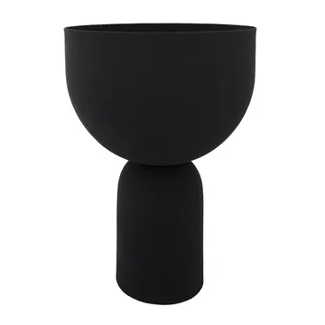 Vaso de flores Torus Ø22 cm - Preto-preto - AYTM