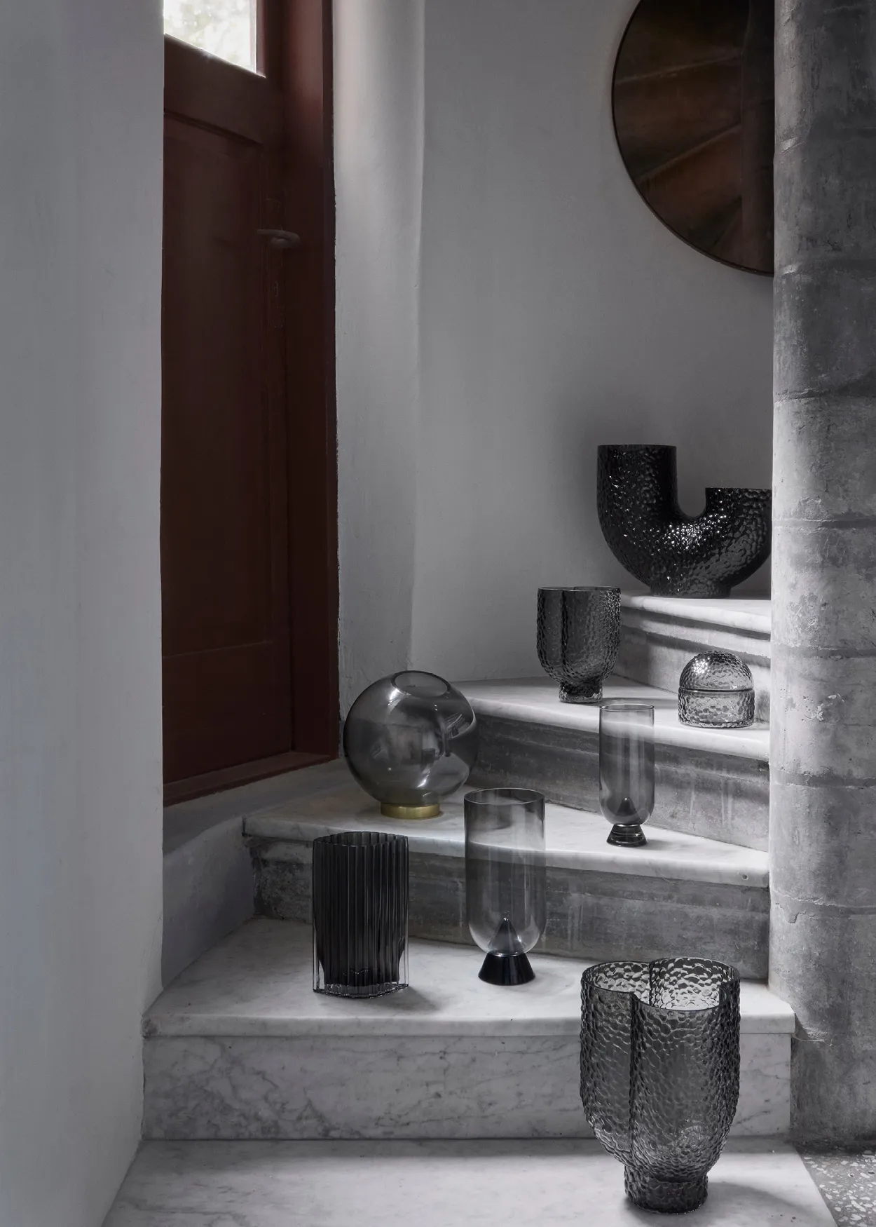 Vaso Folium 20 cm , Preto AYTM