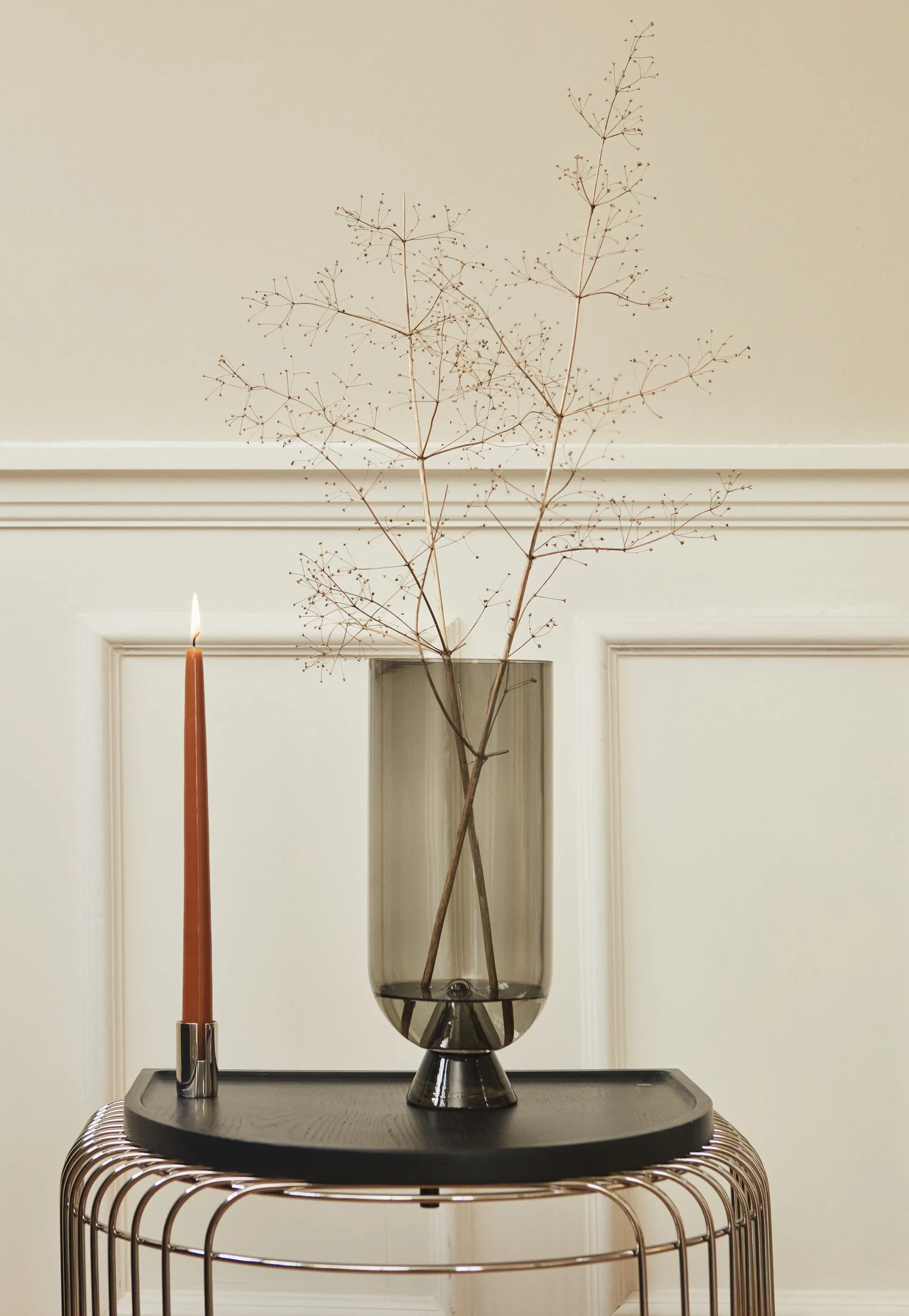 Vaso Glacies 29 cm, Preto AYTM