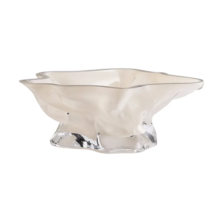 Vena taça decorativa - Creme escuro - AYTM