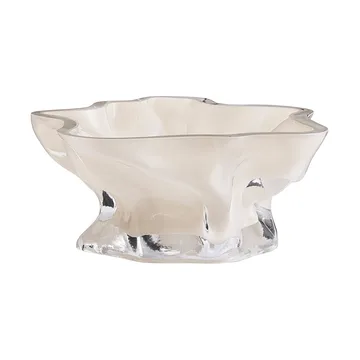 Vena taça decorativa - Creme escuro - AYTM