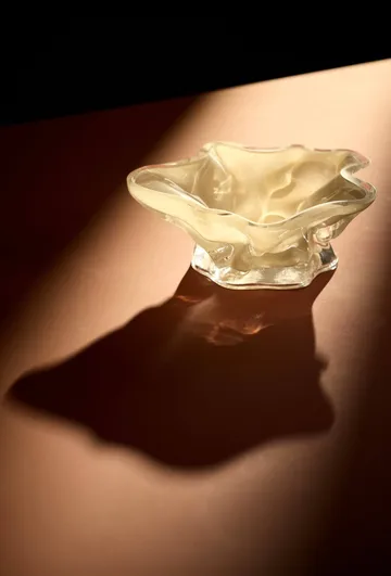 Vena taça decorativa - Creme escuro - AYTM