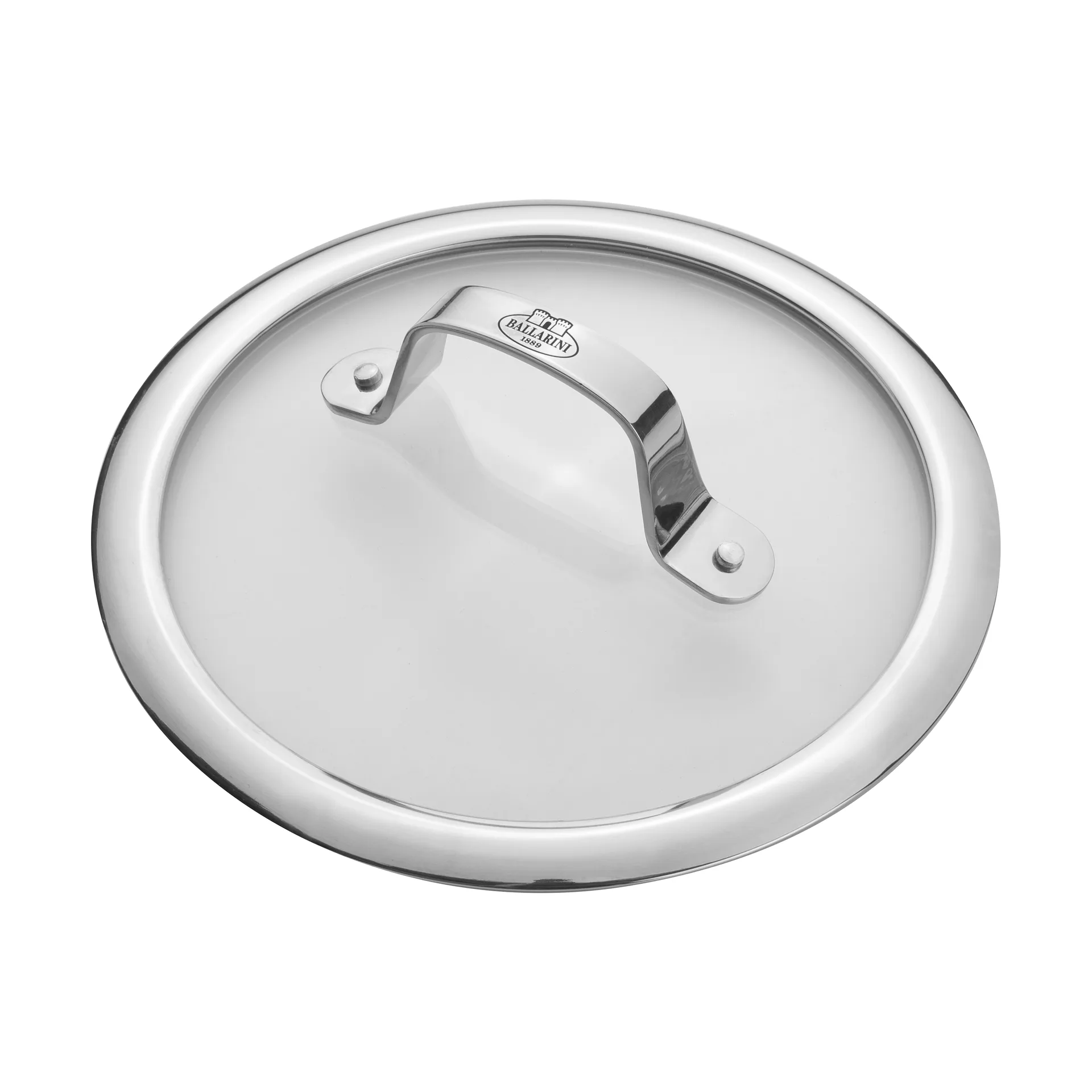 Ballarini tampa de vidro com cabo de aço inoxidável, 16 cm Ballarini