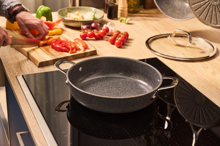 Salina Ceramic Granit frigideira de servir com tampa de vidro, 28 cm Ballarini
