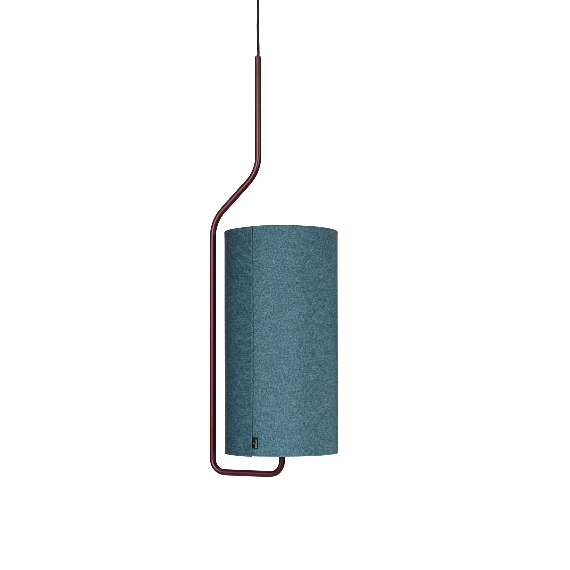 Abajur de lã Bender Ø27 cm, Azul Belid