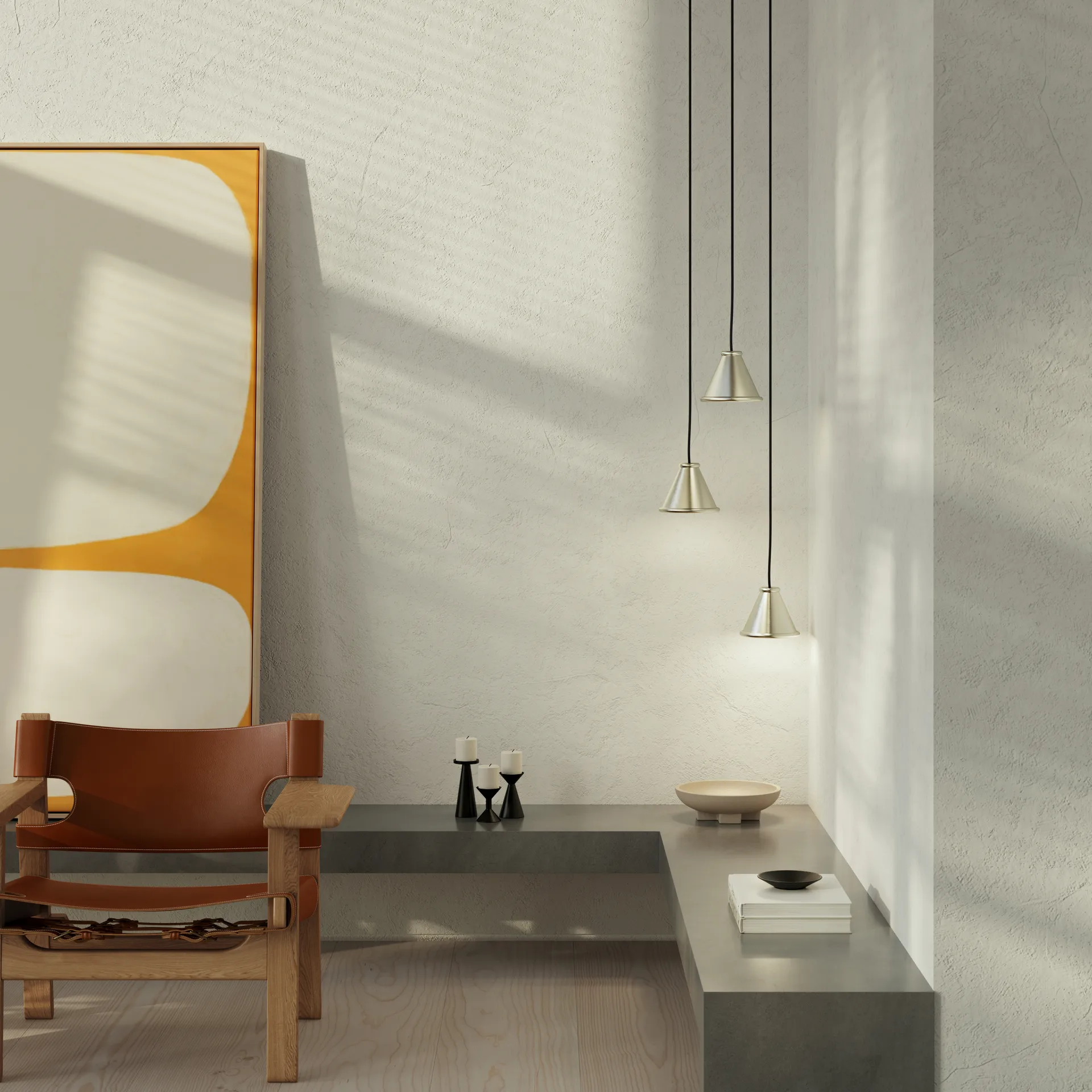 Belle candeeiro pendente Ø15 cm, Alumínio escovado Belid