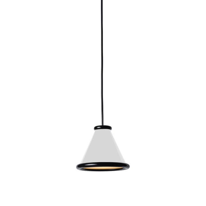 Belle candeeiro pendente Ø15 cm - Branco brilhante-preto brilhante - Belid