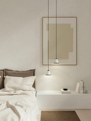Belle candeeiro pendente Ø15 cm - Branco brilhante-preto brilhante - Belid