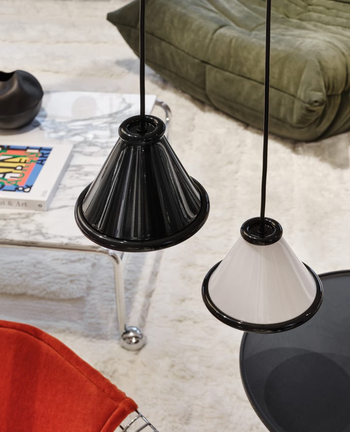Belle candeeiro pendente Ø15 cm, Preto brilhante Belid